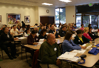 Attendees at the San Mateo County trian the trainers workshop.